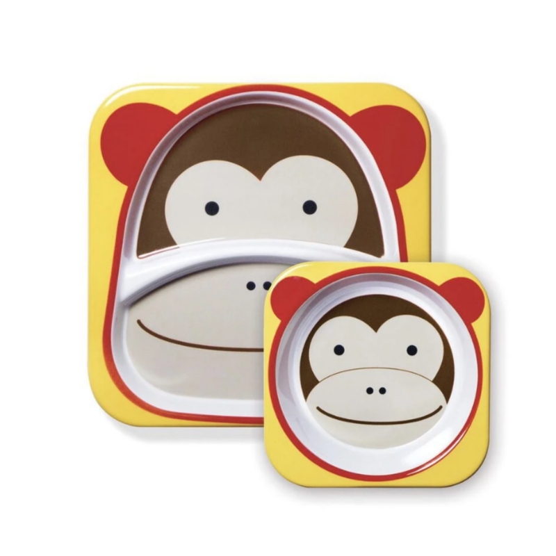 پک دوعددی بشقاب و کاسه اسکیپ هاپ طرح چیکی مانکی