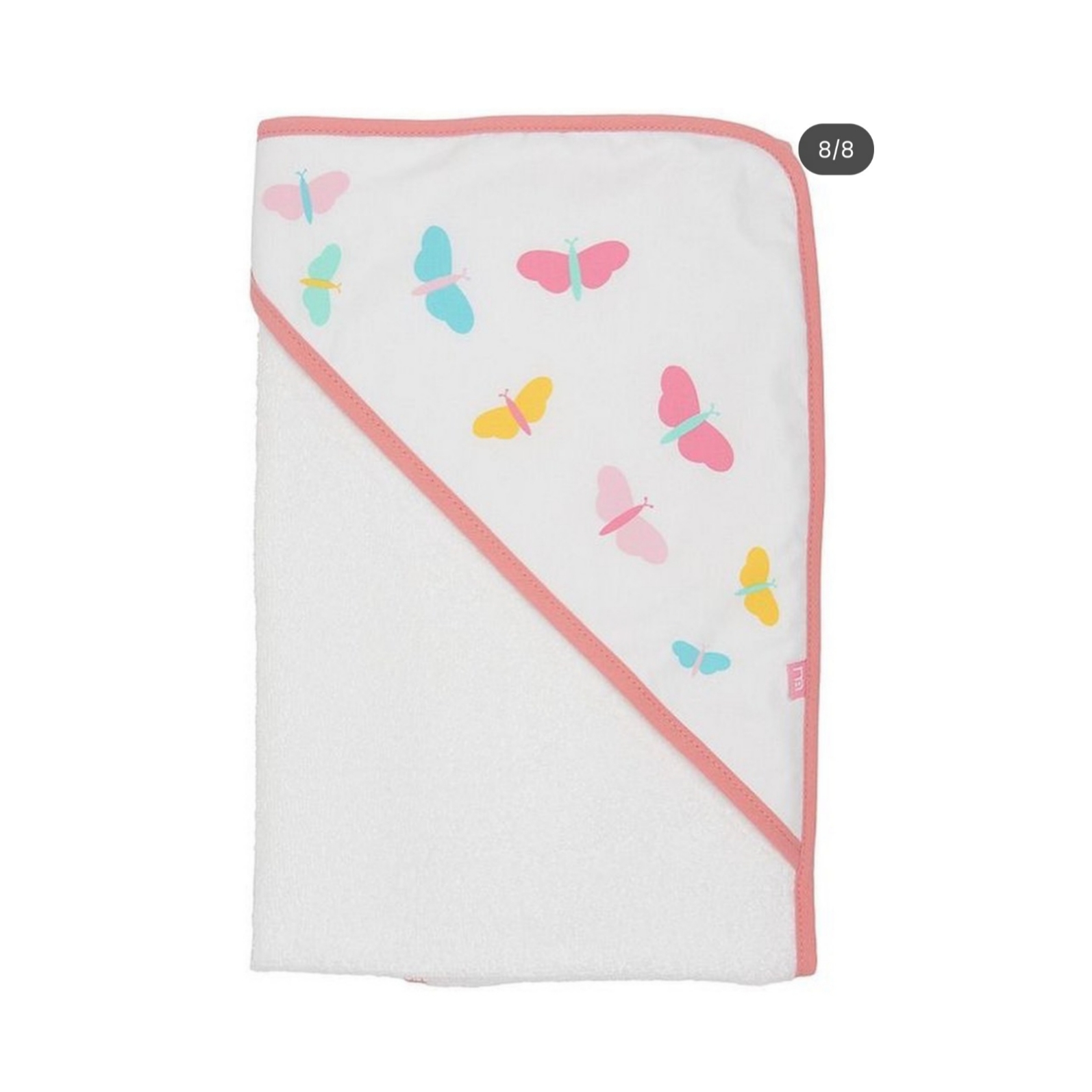 حوله شنلی کلاهدار برند مادرکر طرح پروانه